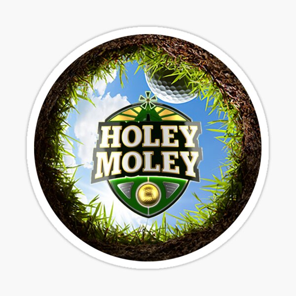 "holey moley golf sport" Sticker for Sale by OrionBlue Redbubble