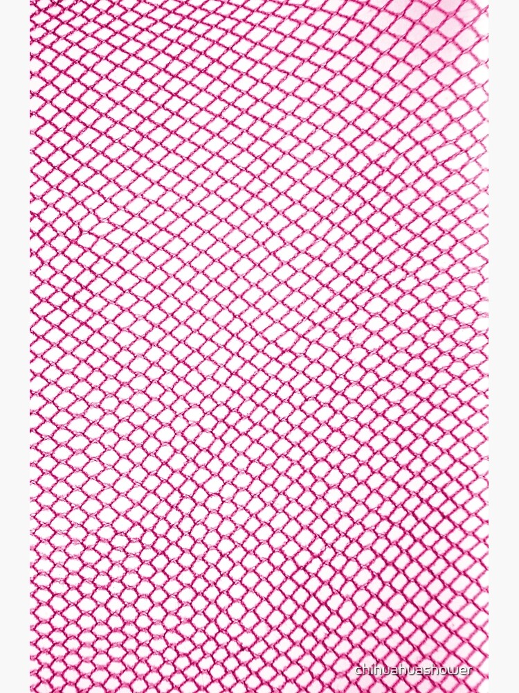 pink fishnet pattern Poster for Sale by chihuahuashower