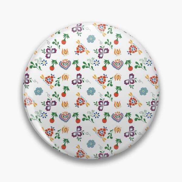 Item preview, Moravian wine cellar motifs 1, hearts, flowers, strawberries designed and sold by Folkiestore.