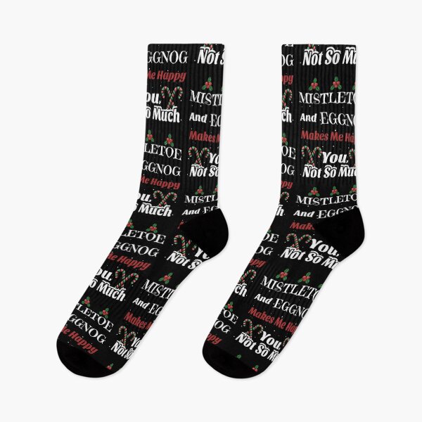 Item preview, Mistletoe and Eggnog Makes Me Happy designed and sold by MoonsmileProd.