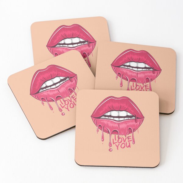 Item preview, Teasing Lips Mouth and Teeth Hot Lipstick Love You Bloody designed and sold by trendo.