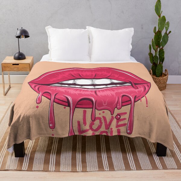 Item preview, Teasing Lips Mouth and Teeth Hot Lipstick Love You Bloody designed and sold by trendo.