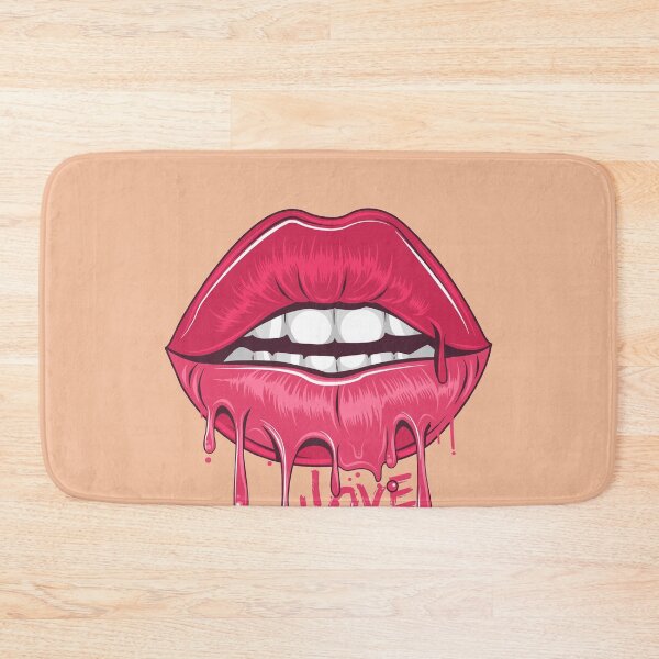 Item preview, Teasing Lips Mouth and Teeth Hot Lipstick Love You Bloody designed and sold by trendo.