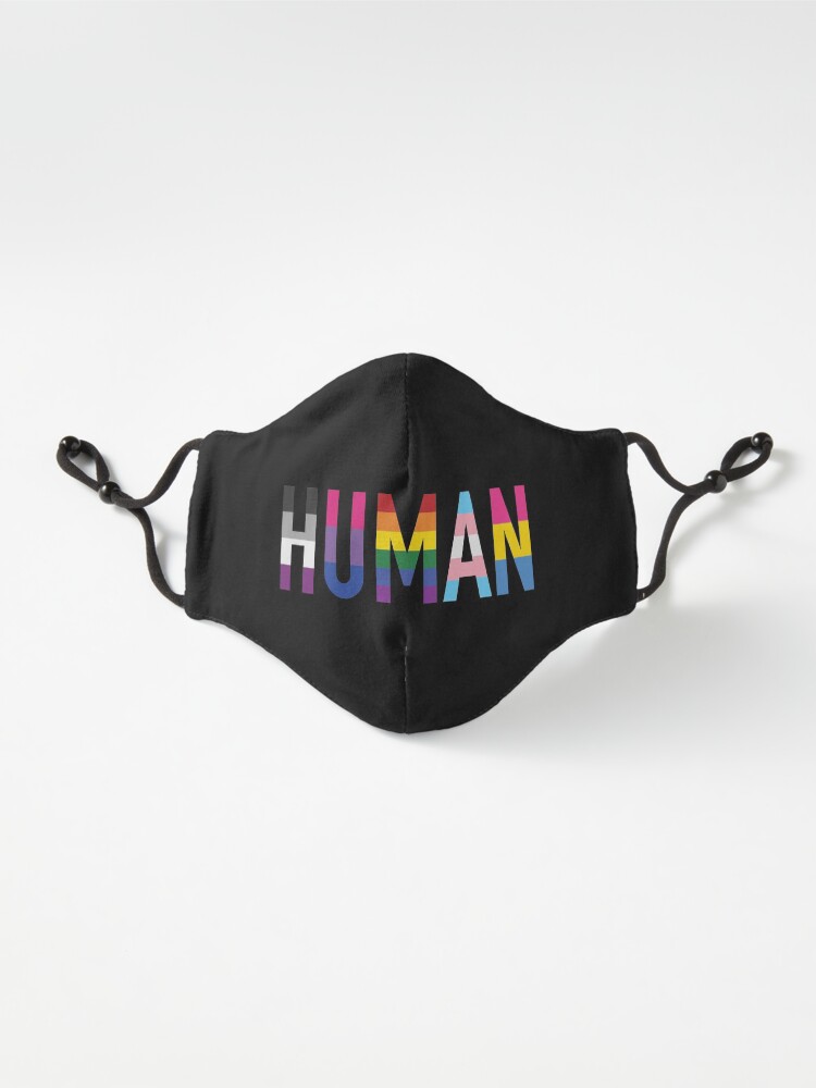 Alternate view of Human, Various Queer Flags 1 Mask