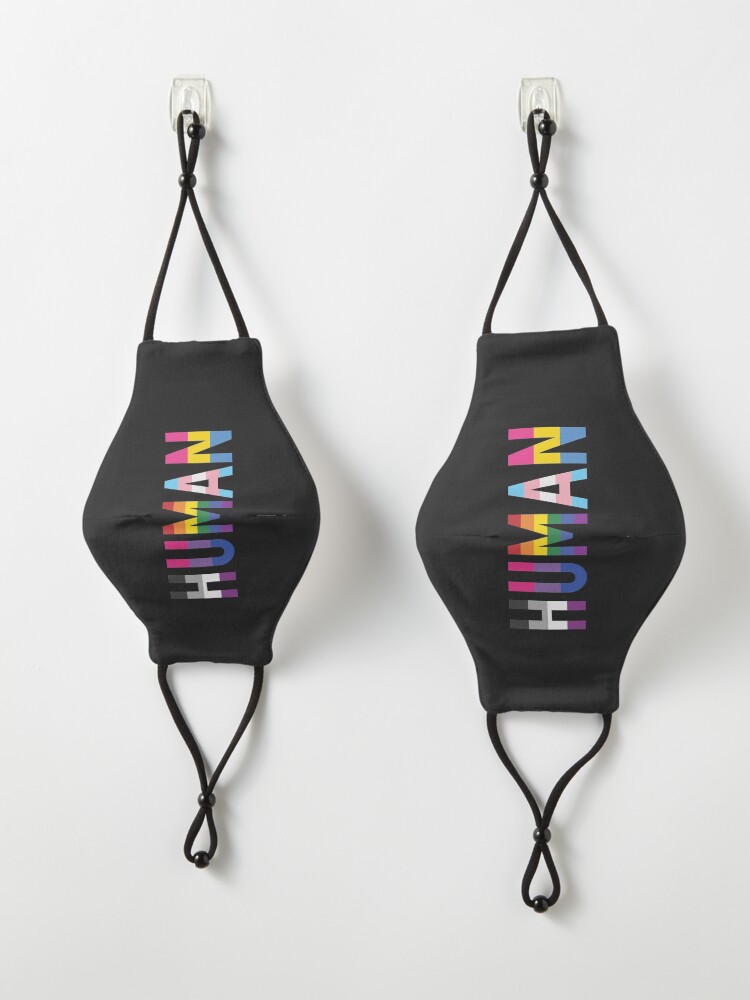 Alternate view of Human, Various Queer Flags 1 Mask