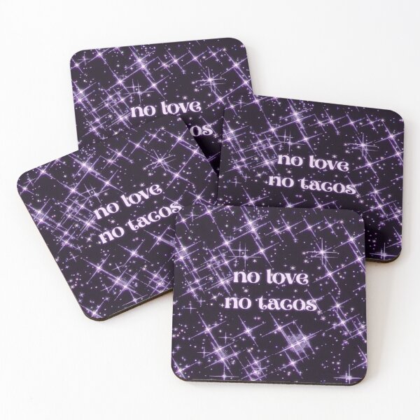 Item preview, no love no tacos- aesthetic stars designed and sold by WanderAesthetic.