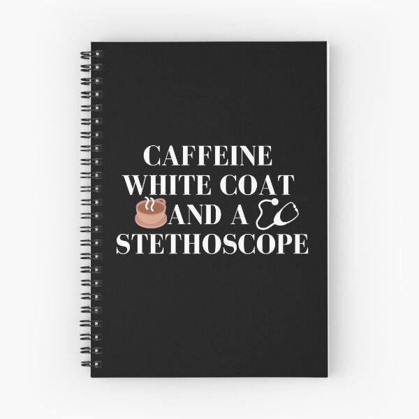 Item preview, Caffeine White coat And a Stethoscope / Cute doctor medical nurse designed and sold by Nadisth.