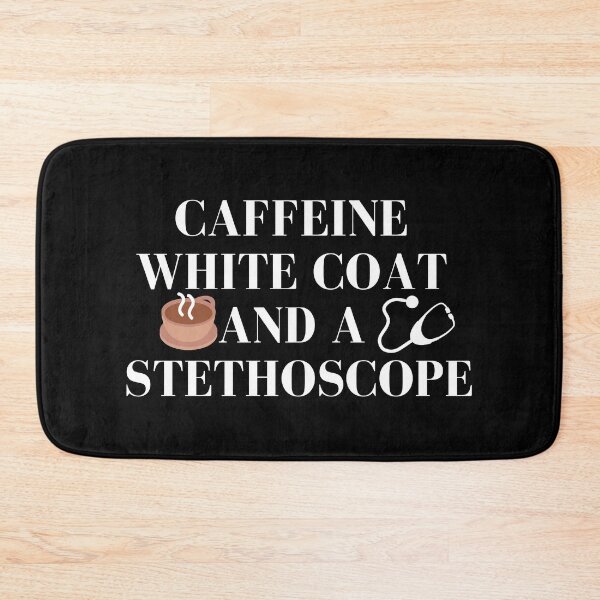 Item preview, Caffeine White coat And a Stethoscope / Cute doctor medical nurse designed and sold by Nadisth.