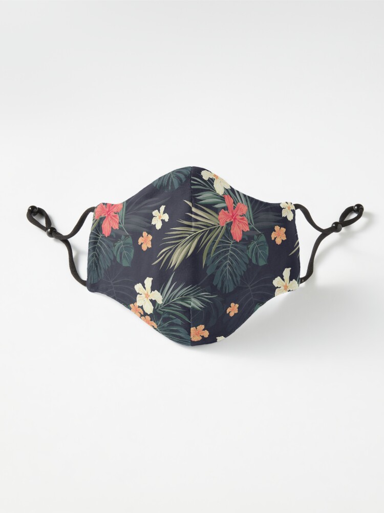 Alternate view of Dark tropical flowers Mask