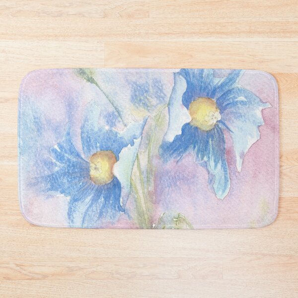Item preview, Two Blue Poppies - watercolour designed and sold by jayne gaze.