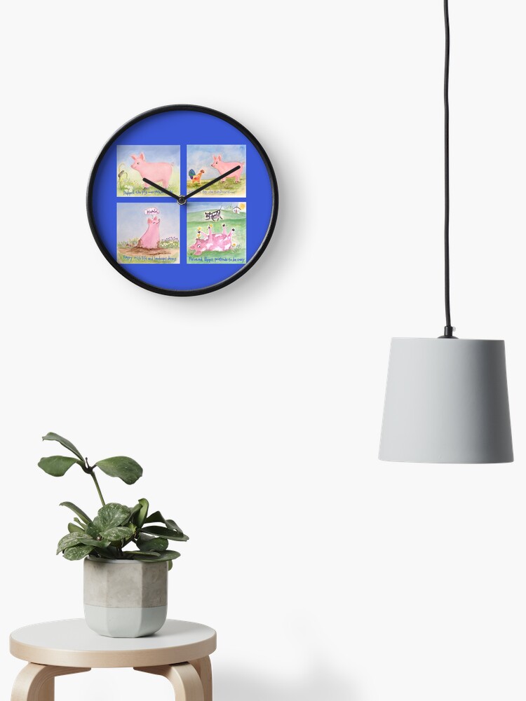 Thumbnail 2 of 4, Clock, Poppit's Escape (illustrated by Des Mitchell) designed and sold by denniepasion1.