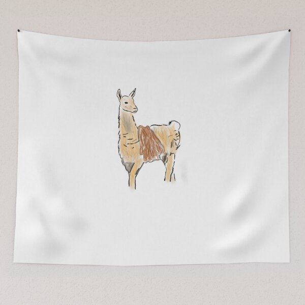 Item preview, Llama Watercolor Print designed and sold by junelight19.