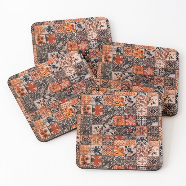 Item preview, Moroccan Orange Brocade Pattern  designed and sold by conceptDVS.