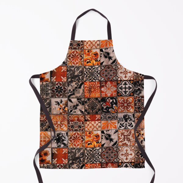 Item preview, Moroccan Orange Brocade Pattern designed and sold by conceptDVS.