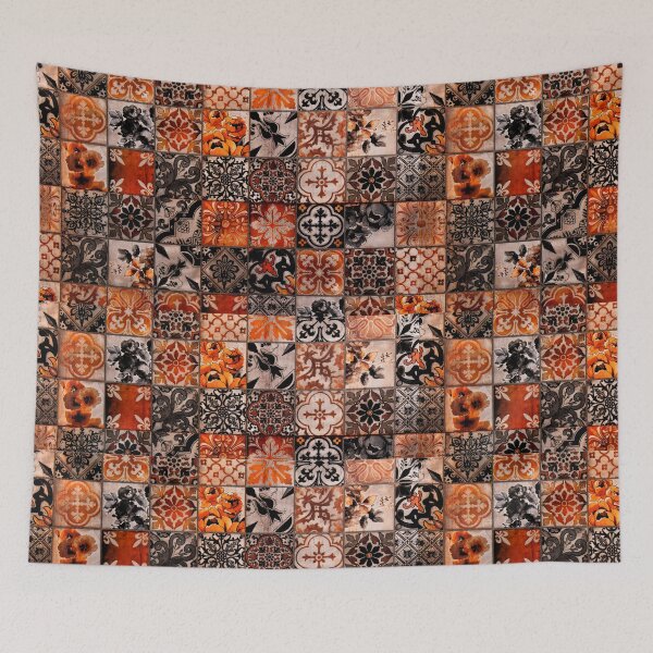 Item preview, Moroccan Orange Brocade Pattern  designed and sold by conceptDVS.