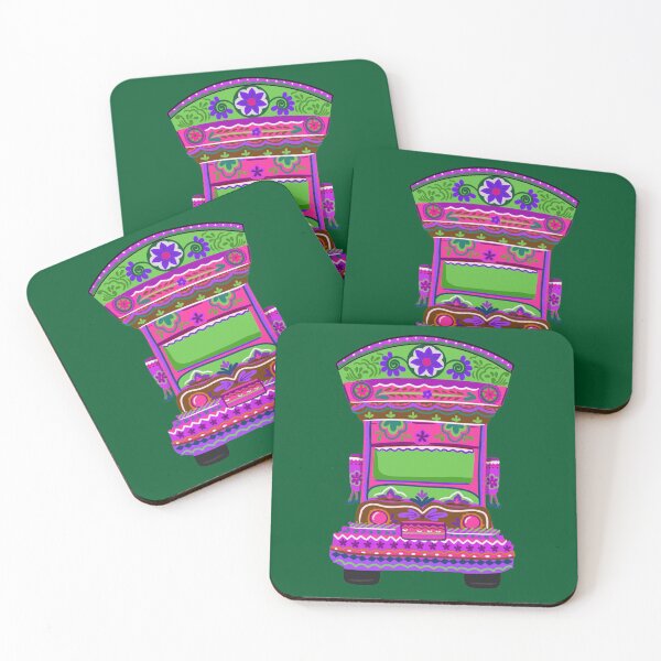 Item preview, Truck Art in Green - Floral & Colorful Truckart designed and sold by storeIndus.