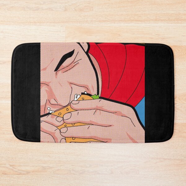 Item preview, kryptonian eats a hamburger designed and sold by lovesuperkarma.