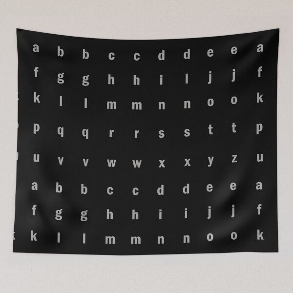 Item preview, Alphabet Silver(small letters) designed and sold by REApparelCo.