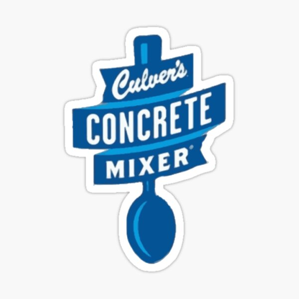 Culver's Concrete Mixer Logo Sticker