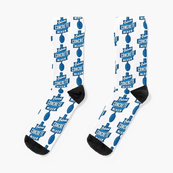 Culver's Concrete Mixer Logo Socks