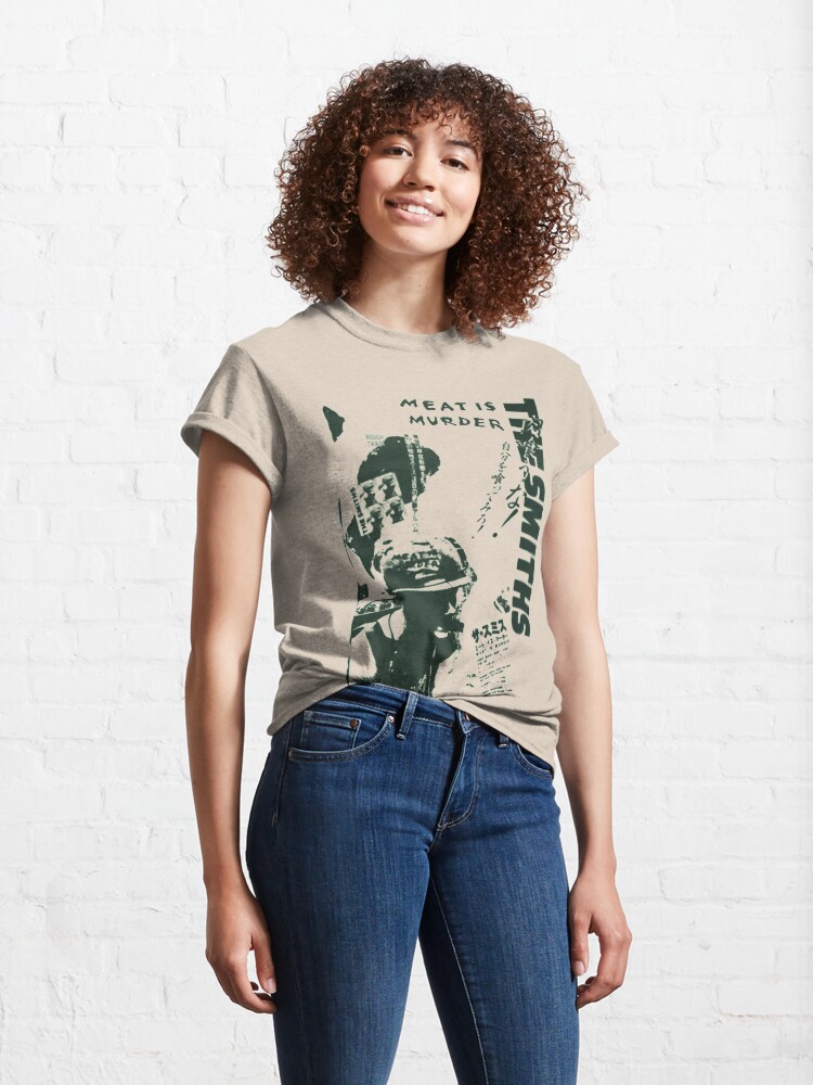 Alternate view of The Smiths - Meat is Murder (Japanese) (green variant) Classic T-Shirt