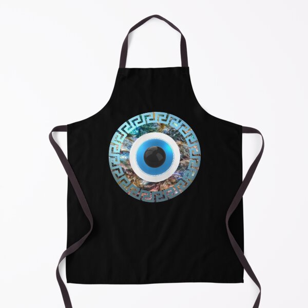 Item preview, Mati Evil Eye Colorful Stone Greek Key designed and sold by Yiorgos Designs.