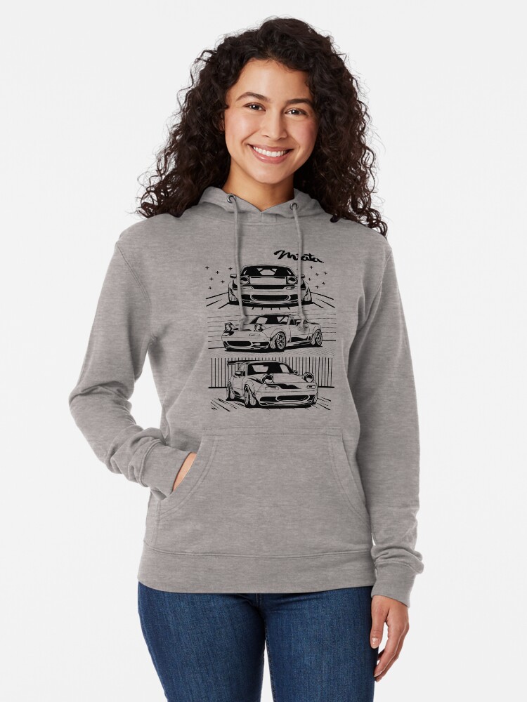 "Mazda Miata" Lightweight Hoodie for Sale by w1gger Redbubble