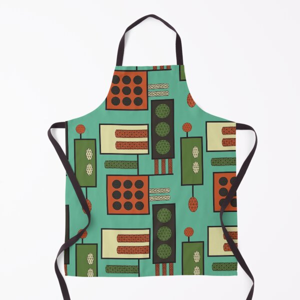 Item preview, Geodesic Forms Abstract Engineering Pattern - Seafoam Green Rust designed and sold by whyitsme.