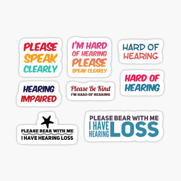 Hearing Impaired Sticker