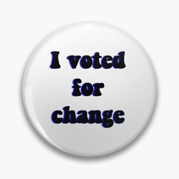 Item preview, I voted for change 2020 designed and sold by stickersbyelise.