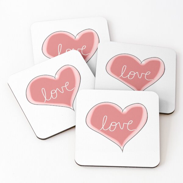 Item preview, Pink 'Love' Heart Design designed and sold by junelight19.