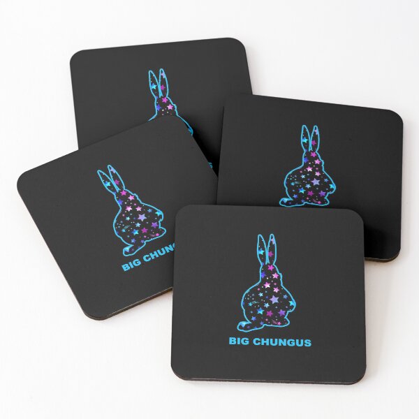 Item preview, Big Chungus Shadow Meme Fat Bunny Galaxy Stars Night Sky designed and sold by Draculaura2009.