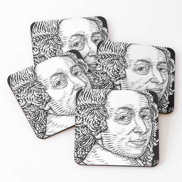 Item preview, BLAISE PASCAL ink portrait designed and sold by lautir.