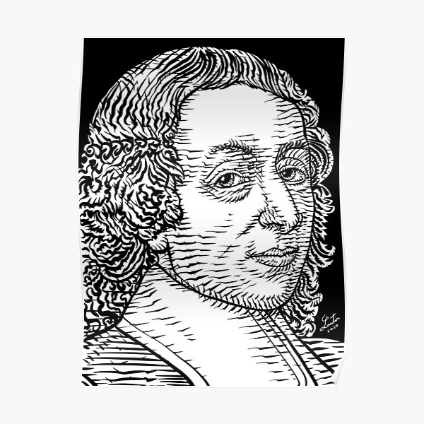 Poster Blaise Pascal Redbubble