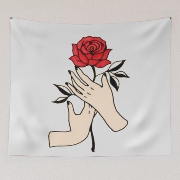 Item preview, Hands Holding a Rose Design designed and sold by The Merch.