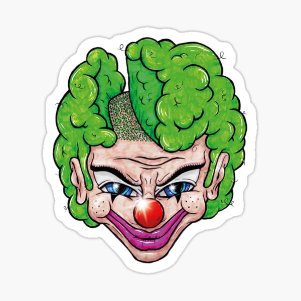 Maniac Clown Sticker