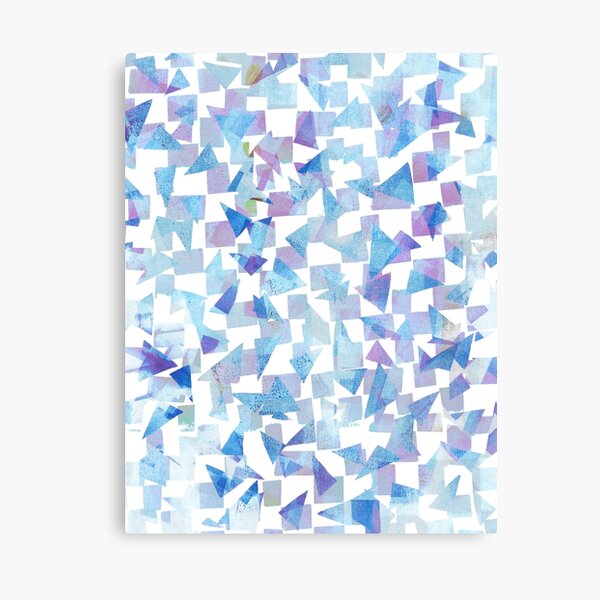 Abstract Blue and Purple Print #1 Canvas Print