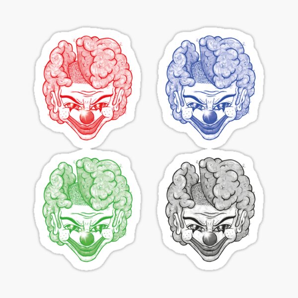 Maniac Clown Sticker-Set Sticker