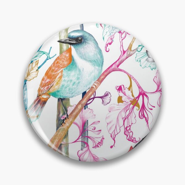 Item preview, pink birds in the forest designed and sold by claudiovillegas.