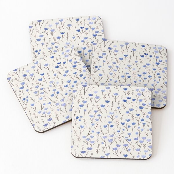 Item preview, Basic blue flower pattern designed and sold by katieeh21.