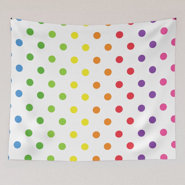 Item preview, Preppy 1980s Cute Colorful Rainbow Polka Dots designed and sold by IamTrending.