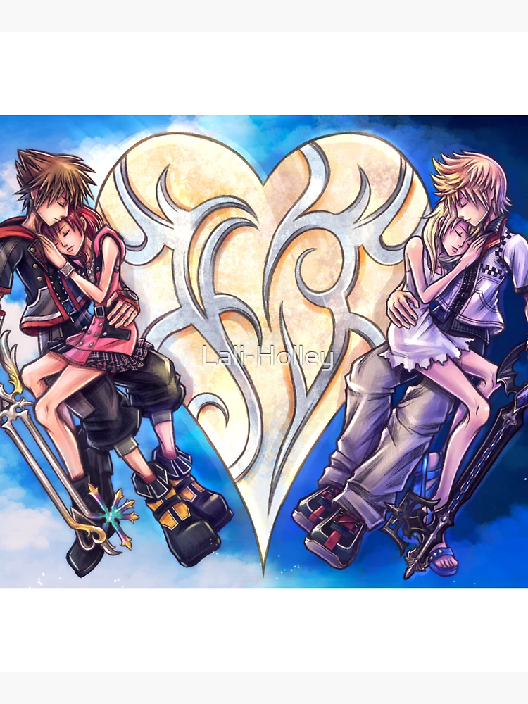 Sora and Kairi Kingdom Hearts 2 Hardcover Journal by Lali-Holley