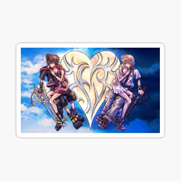Vista previa del artículo con la obra «Sora y Kairi (Oathkeeper) + Roxas y Namine (Oblivion)», diseñado y vendido por Lali-Holley.