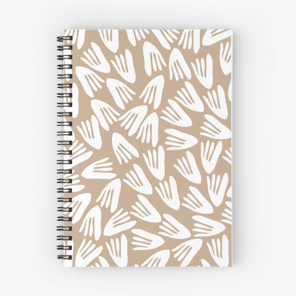 Item preview, Papier Découpé Modern Abstract Cutout Pattern in White and Birch Beige designed and sold by kierkegaard.