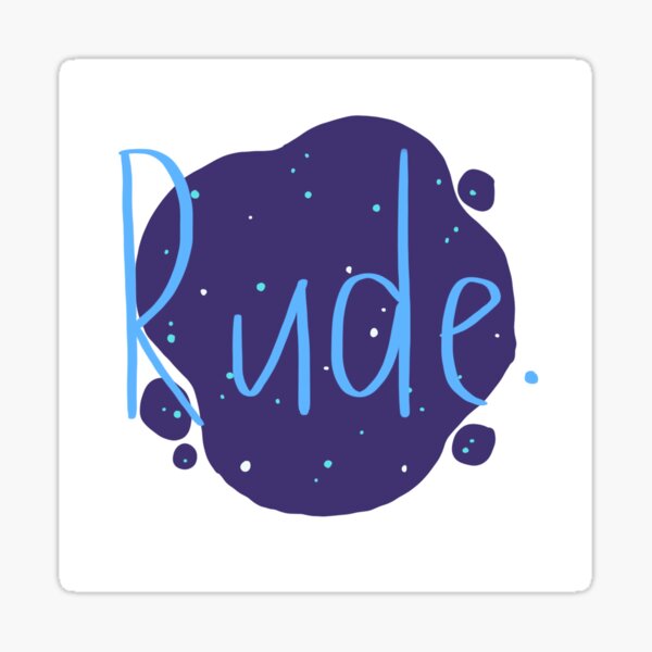 Rude - Finnley Sticker