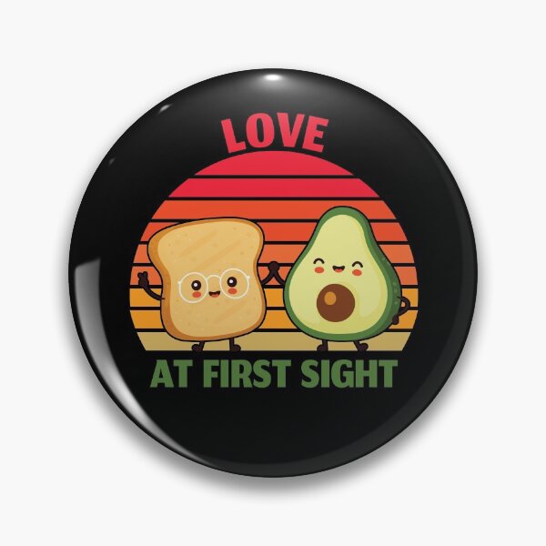 Item preview, avocado toast cartoon / love at first sight designed and sold by portrait4you.