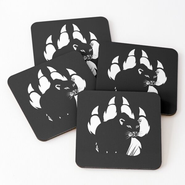 Item preview, Animal Silhouette and Paw - Black Panther  designed and sold by TMBTM.