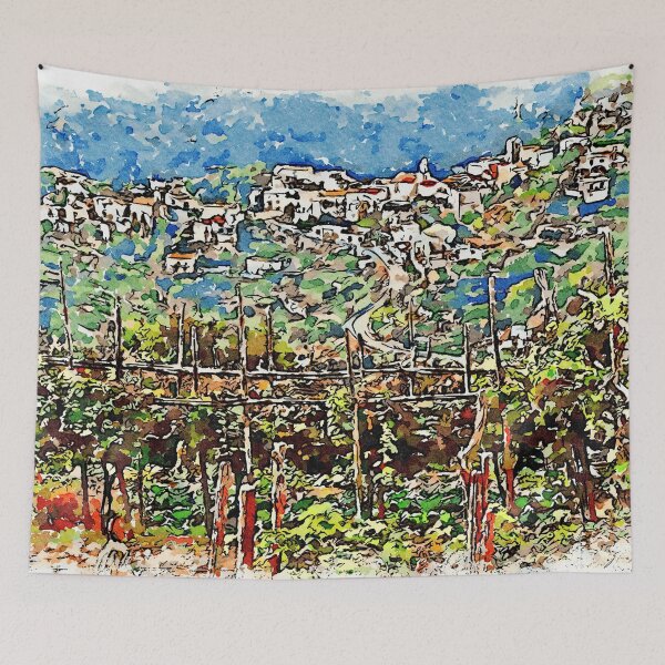 Item preview, Ravello: landscape with vineyard designed and sold by Giuseppe Cocco.