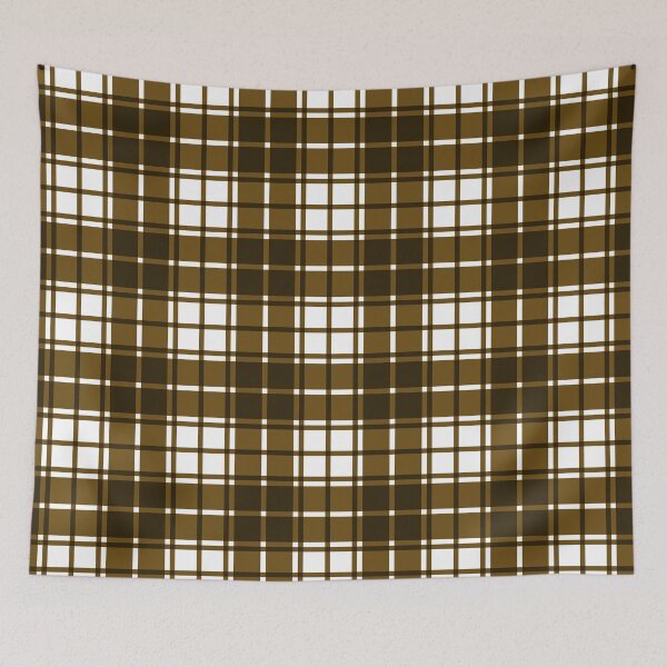 Item preview, Preppy Western Country Cowboy Brown  Gingham Plaid designed and sold by IamTrending.