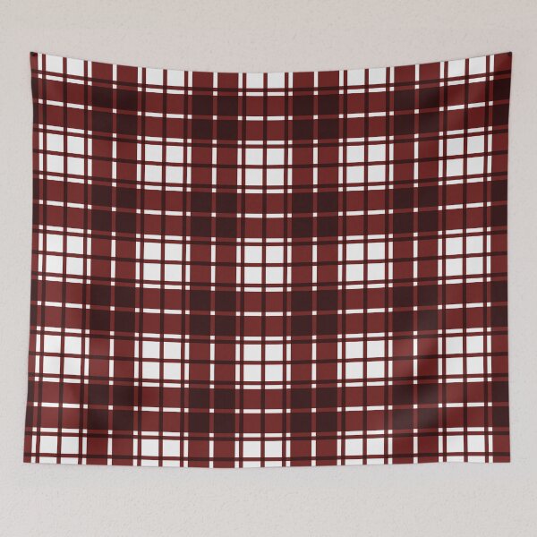 Item preview, Preppy Western Country Burgundy Gingham  designed and sold by IamTrending.